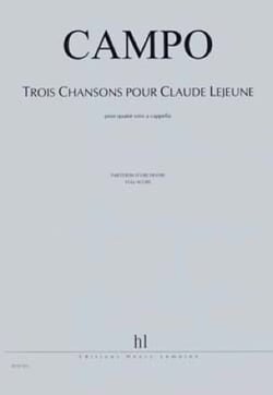Chansons pour Claude Lejeune (3) - partition voix