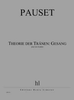 Théorie der Tränen : Gesang - partition cor en F