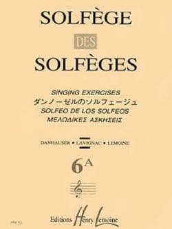 Solfège des Solfèges Volume 6A (sans accompagnement) - méthode Solfège
