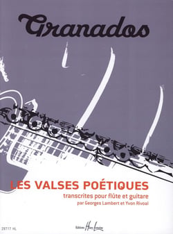 Les Valses Poétiques - partition flûte et guitare