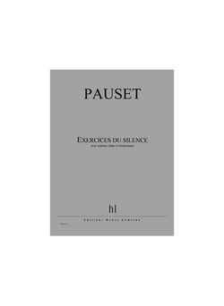 Exercices du silence - partition Piano