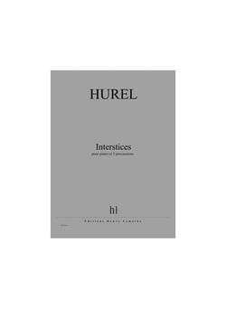 Interstices - partition Piano