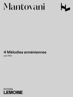 4 Mélodies arméniennes - partition flûte