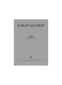 Drift - partition clarinette et orchestre