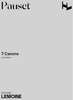 Canons (7) - partition Piano