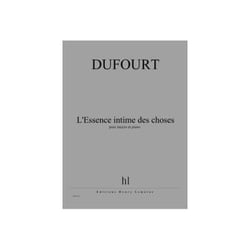 L'Essence intime des choses - partition mezzo