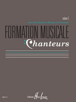 Formation musicale chanteurs – Volume 3 - partition formation musicale