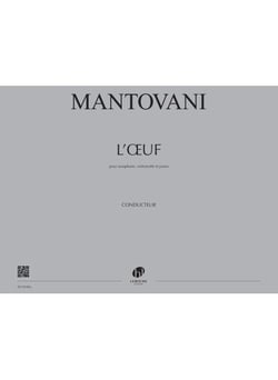 L'Œuf - partition saxophone, violoncelle et piano