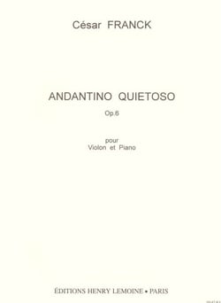 Andantino quietoso Op.6 - partition violon et piano