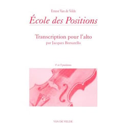 École des positions – 4e et 5e positions - partition