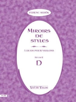 Miroirs de Styles – Recueil D - partition violon