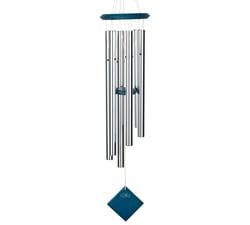 Carillon à vent Terre - argenté bleu