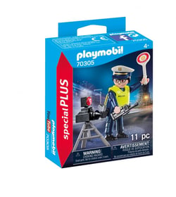 Policier avec radar