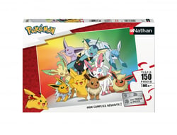 Puzzle 150 pièces - Evoli et ses évolutions / Pokémon