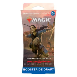 Pack de Draft de 3 Boosters Magic: The Gathering Commander Légendes : la Bataille de la Porte de Baldur