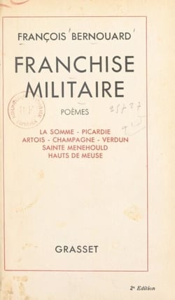 Franchise militaire - Somme, Picardie, Artois, Alsace, Hauts-de-Meuse, Verdun, Champagne, Sainte-Menehould