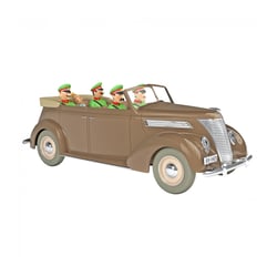 Les voitures de Tintin N°50 - La Ford V8 décapotable de l'embuscade "Le spectre d'Ottokar"