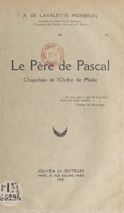 Le Père de Pascal - Chapelain de l'Ordre de Malte