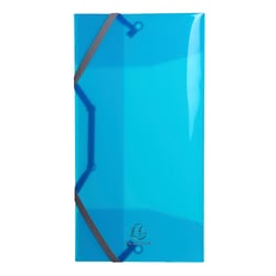 1 chemise à élastique 3 rabats - Exacompta - 12 x 16 cm - Iderama pocket - Polypro - Modèles aléatoires