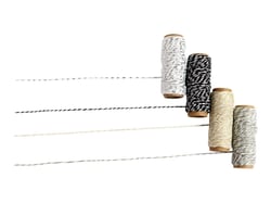 4 ficelles bicolores dorées - Créalia