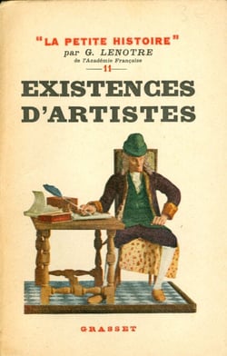 Existences d'artistes - Petite Histoire XI