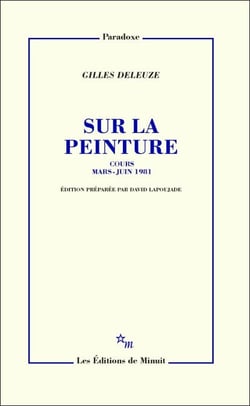 Sur la peinture - Cours mars-juin 1981