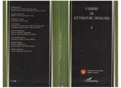 Cahiers de Littérature française - Tome I