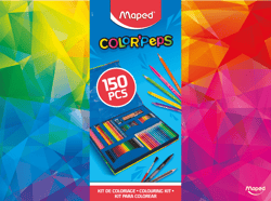 Coffret de coloriage 150 pièces - Maped - Color'Peps 