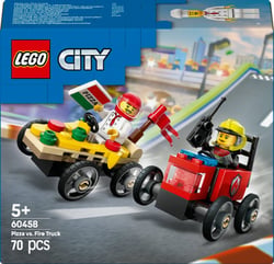 LEGO® 60458 - Pack de bolides de course  - camion de pizza contre camion de pompiers - LEGO® City