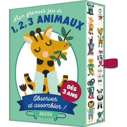 Jeu de cartes Auzou Editions - Mon premier jeu 1, 2, 3 animaux
