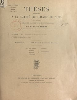 Sur les courbes de déformation des grès - Suivi de Propositions données par la Faculté : Application des rayons X à l'étude des alliages