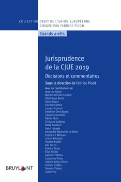 Jurisprudence de la CJUE 2019 - Décisions et commentaires
