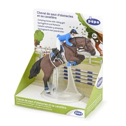 Cheval de saut d'obstacle et sa cavalière - PAPO - 51560