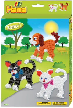 Boîte de perles Hama - MIDI - Le chien et les chats