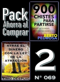 Pack Ahorra al Comprar 2 (Nº 069): Atrae el dinero con la ley de la atracción &amp; 900 Chistes para partirse