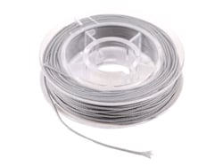 Cordon tissé câblé 0,6 mm x 10 m Créalia - Gris