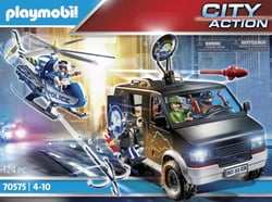 Camion de bandits et policier