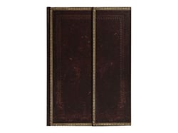 Carnet a couverture rigide noir marocain - grand - non ligne - 128 p.