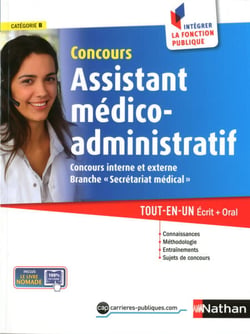 Concours Assistant médico-administratif -  Cat. B : ePub 3 FL - IFP - Format : ePub 3 FL