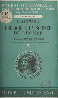 L'apport de la biologie à la science de l'homme