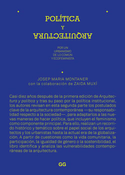Política y arquitectura - Por un urbanismo de lo común y ecofeminista