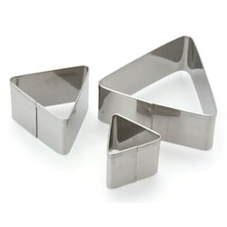 Lot de 3 emporte-pièces en métal - Triangles