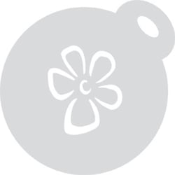 Jeu de 3 pochoirs à gateau - Fleurs - 10 cm - Rayher