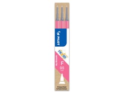 Lot de 3 recharges encre effaçable Pilot - FriXion Point - Rose - Pointe fine 
