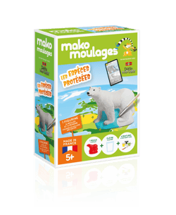 Kit créatif espèces protégées : ours polaire - Mako Moulage