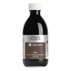Flacon Encre de couleur indélébile Nan-King - 250 ml - sépia