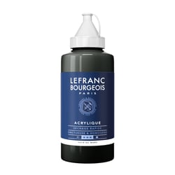 Tube 750 ml de peinture acrylique Lefranc Bourgeois - Noir de mars n°271 - Fine