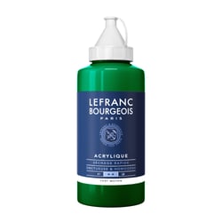 Tube 750 ml de peinture acrylique Lefranc Bourgeois - Vert moyen n°561 - Fine