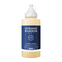 Tube 750 ml de peinture acrylique Lefranc Bourgeois - Jaune de Naples Clair n°887 - Fine