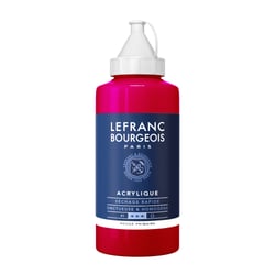 Tube 750 ml de peinture acrylique Lefranc Bourgeois - Rouge primaire n°437 - Fine